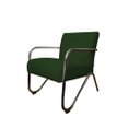 Ver imagem 1 de Poltrona Decorativa Bela Suede Verde Braço Cromado Ms Decor