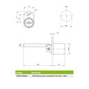 Ver imagem 2 de Fechadura para Gaveteiro Frontal 1 Aba Fgvtn