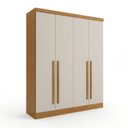 Ver imagem 1 de Guarda-Roupa Modulado 4 Portas 3 Gavetas e Nichos 100% MDF Cairo