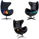 Ver imagem 1 de Conjunto 3 Poltronas Decorativas Egg Chair Hamilton Nº44/lotus 12/rb Nº 33 G53 - Gran Belo