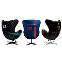 Ver imagem 2 de Conjunto 3 Poltronas Decorativas Egg Chair Hamilton Nº44/lotus 12/rb Nº 33 G53 - Gran Belo