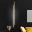 Ver imagem 6 de Pendente Led 12w 2700k Tenues Alumínio 120cm Dourado Fosco Mais Luz