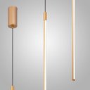 Ver imagem 3 de Pendente Led 12w 2700k Tenues Alumínio 120cm Dourado Fosco Mais Luz