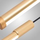 Ver imagem 2 de Pendente Led 12w 2700k Tenues Alumínio 120cm Dourado Fosco Mais Luz