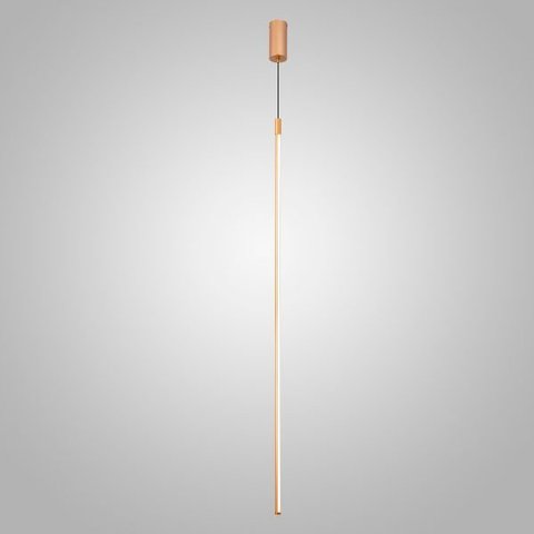 Pendente Led 12w 2700k Tenues Alumínio 120cm Dourado Fosco Mais Luz