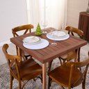 Ver imagem 2 de Sousplat Capa e Base Mdf Basic Liso 35cm Diâmetro Tecido Oxford 100% Poliéster - Branco