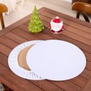 Ver imagem 1 de Sousplat Capa e Base Mdf Basic Liso 35cm Diâmetro Tecido Oxford 100% Poliéster - Branco