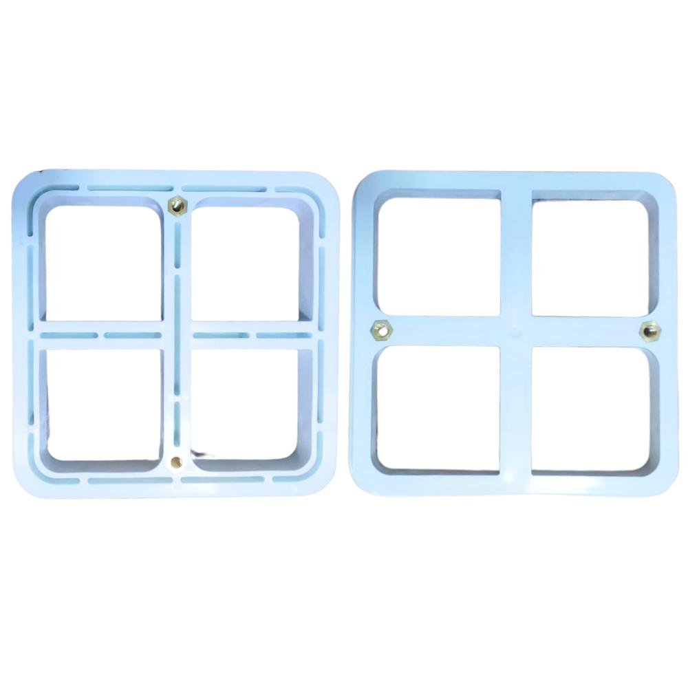 Grade 15 X 15 com Tampa Fsb Prata e Base Abs Sodramar - 2