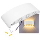 Ver imagem 1 de Arandela Luminaria 8w Parede 8 Fachos Iluminaçao Decoraçao Segurança Bivolt Jardim Casa Garagem Pred