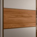 Ver mais imagens de Guarda Roupa Casal Espelho Reflecta Authentic Flex 2 Portas 6 Gavetas - Nogueira Touch/Nude Prime Tx