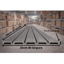 Ver imagem 3 de Painel Ripado Wpc Chumbo 290x25cm 10mm - Revestimento Decorativo Parede Sala Quarto