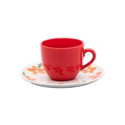 Aparelho de Jantar Floral para Almoço Jantar em Família e Eventos - 30 Peças - 5