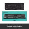 Teclado Usb Logitech Preto K120 - 3