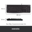 Ver imagem 2 de Teclado Usb Logitech Preto K120