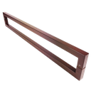 Ver imagem 1 de Puxador Portas Duplo Aço Inox Padrão Corten Slin 50 Cm para Portas: Pivotantes/madeira/vidro Tempera