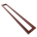 Ver imagem 2 de Puxador Portas Duplo Aço Inox Padrão Corten Slin 50 Cm para Portas: Pivotantes/madeira/vidro Tempera