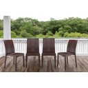 Ver imagem 1 de Kit 4 Cadeiras Rattan em Pp para Restaurantes Sala de Jantar Cozinha Área Externa Ecomhome