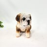 Cachorro Bulldog Marrom Decorativo Pet Decor Escultura - 3