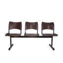 Ver imagem 1 de Longarina Turim 3 Lugares Maiart Marrom