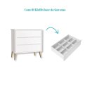 Ver imagem 4 de Quarto de Bebê Berço + Cômoda 3 Gavetas Branco Theo Madeira Natural