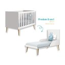 Ver imagem 3 de Quarto de Bebê Berço + Cômoda 3 Gavetas Branco Theo Madeira Natural