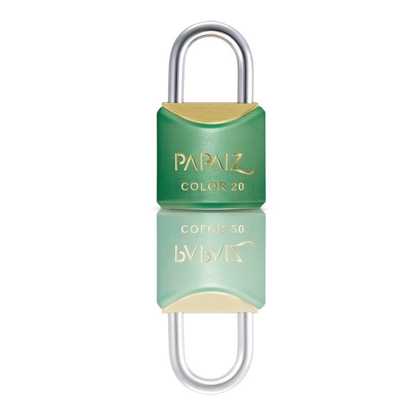 Cadeado com Chave 20mm Latão Verde Color Line Papaiz