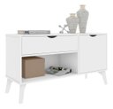 Ver imagem 4 de Buffet Aparador Retrô London Branco Pés Palito Rv Moveis