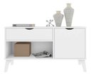 Ver imagem 1 de Buffet Aparador Retrô London Branco Pés Palito Rv Moveis