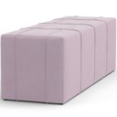 Ver imagem 7 de Puff Decorativo Living Sala de Estar 140 cm Roma W01 Suede Rosê - Lyam Lyam Decor