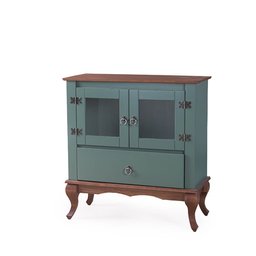Balcão de Madeira Maciça 2 Portas D120 - (verde) - 1