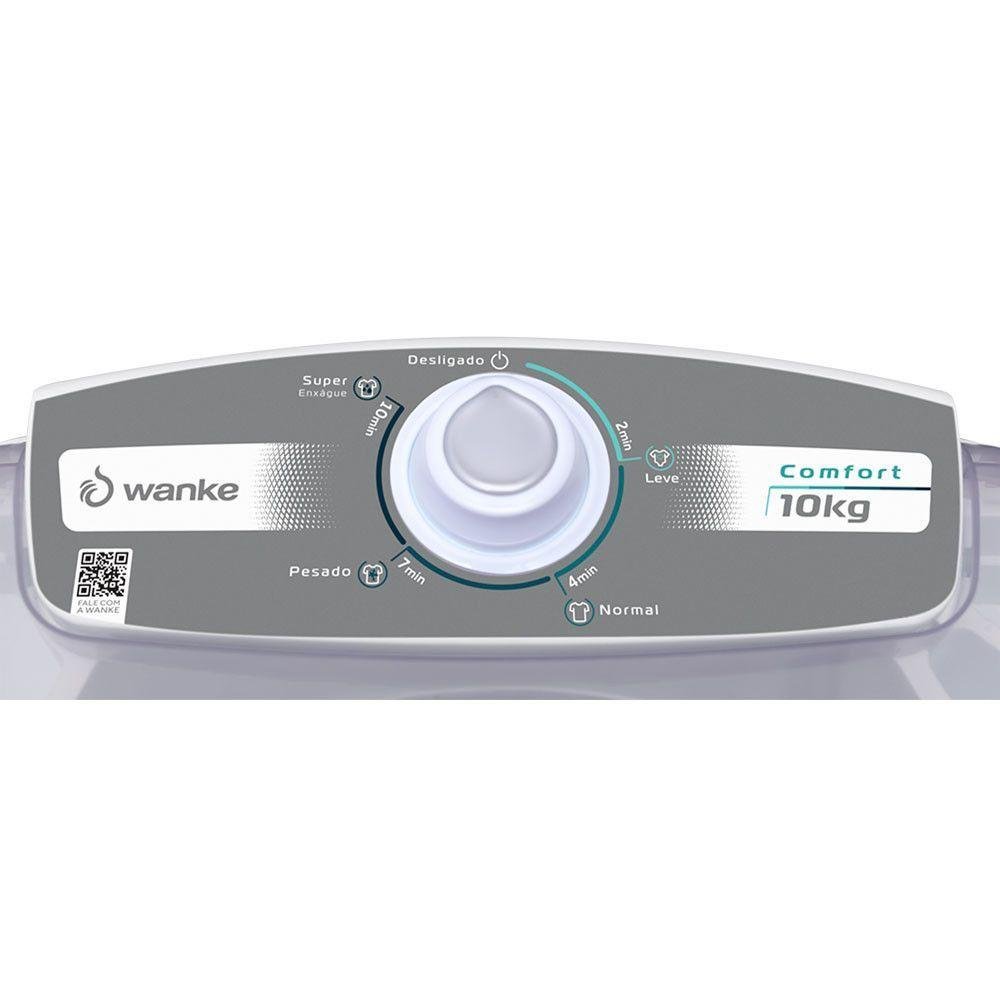Máquina De Lavar 10 Kg Wanke Semi-automática Branco 127v - 2