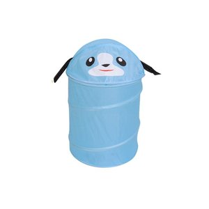 Cesto de Roupas Organizador Brinquedos Dobrável Animais Bichinhos Infantil Multiuso Cor:azul;tamanho