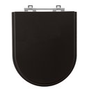 Ver imagem 1 de Assento Laqueado Carrara Preto Tampa para Vaso Deca em Mdf