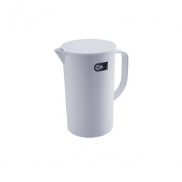 Jarra com Tampa Casual 19,2 X 13,5 X 22,4 Cm 2l Branco Coza - 1