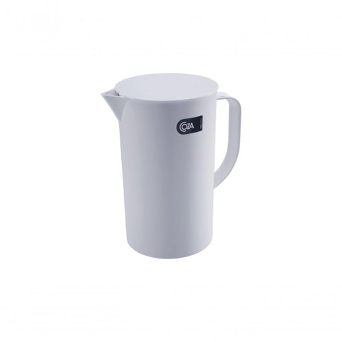 Jarra com Tampa Casual 19,2 X 13,5 X 22,4 Cm 2l Branco Coza