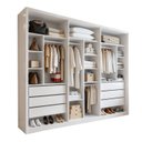 Ver imagem 2 de Closet Casal 6 Gavetas 242cm sem Portas Aspen Premium Branco