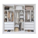 Ver imagem 4 de Closet Casal 6 Gavetas 242cm sem Portas Aspen Premium Branco