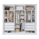 Ver imagem 4 de Closet Casal 6 Gavetas 242cm sem Portas Aspen Premium Branco
