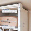 Ver imagem 5 de Closet Casal 6 Gavetas 242cm sem Portas Aspen Premium Branco