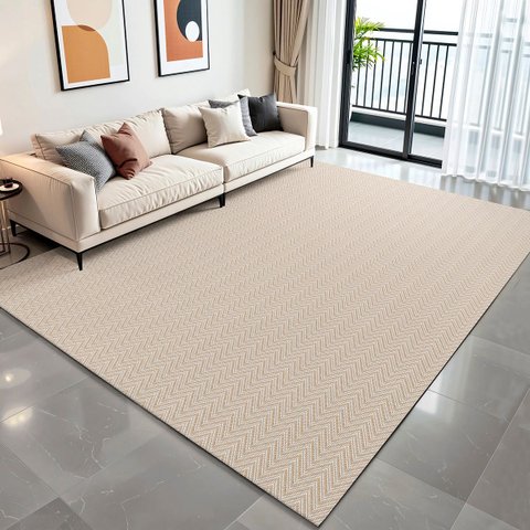 Tapete Sala Quarto Sisal 2,00m X 2,50m Rústico Antiderrapante Decorativo Artesanal Chevron