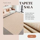 Ver imagem 6 de Tapete Sala Quarto Sisal 2,00m x 2,50m Rústico Antiderrapante Decorativo Artesanal Geométrico