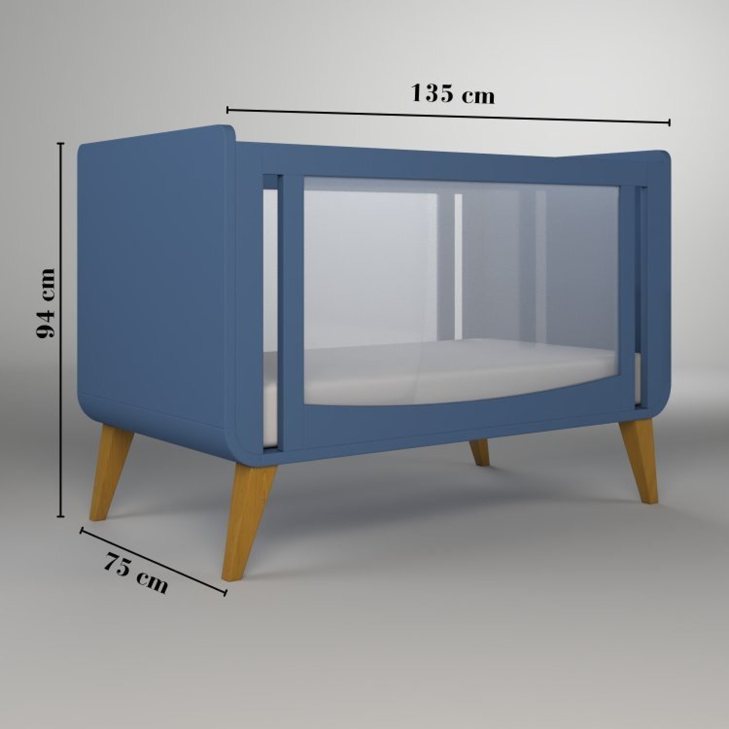 Quarto de Bebê Completo Berço 2 em 1 com Cômoda 4 Gavetas 1 Porta e-Galaxy Espresso Móveis - 6