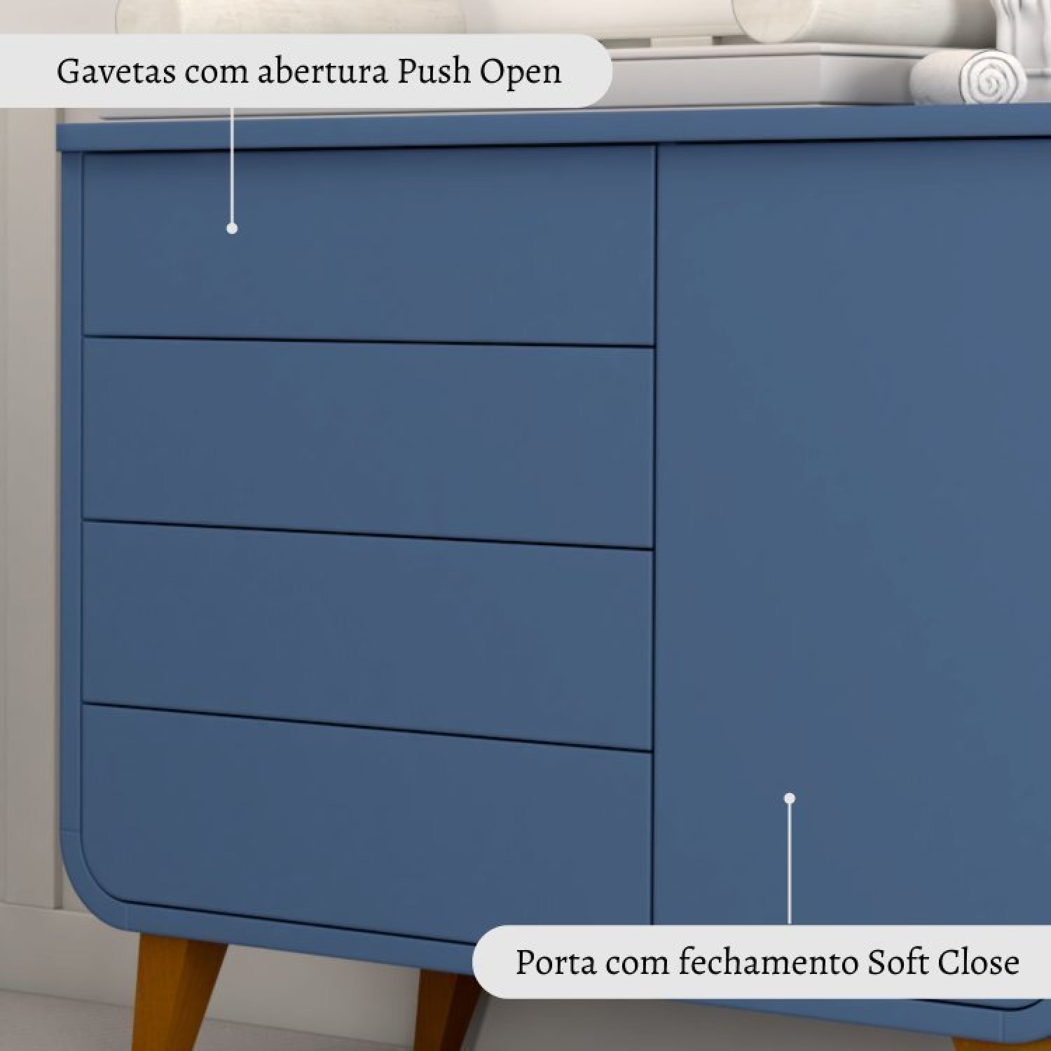 Quarto de Bebê Completo Berço 2 em 1 com Cômoda 4 Gavetas 1 Porta e-Galaxy Espresso Móveis - 15