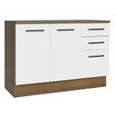 Ver imagem 1 de Balcão de Pia Cozinha 2 Portas e 3 Gavetas (com Tampo) Rustic/branco Agata Madesa Rustic/branco