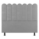 Ver imagem 1 de Cabeceira Cama Box Casal Queen Size Lana 160cm Suede Cinza Claro - Abmaza