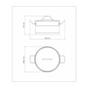 Ver imagem 5 de Caçarola Tramontina Professional Funda em Aço Inox Fundo Triplo com Tampa Plana 20 Cm 3,6 L