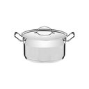 Ver imagem 1 de Caçarola Tramontina Professional Funda em Aço Inox Fundo Triplo com Tampa Plana 20 Cm 3,6 L