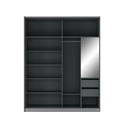 Guarda Roupa Casal 2 Portas Deslizantes 2 Gavetas Allure Yescasa - 6