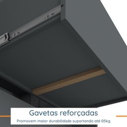 Guarda Roupa Casal 2 Portas Deslizantes 2 Gavetas Allure Yescasa - 9