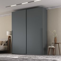 Guarda Roupa Casal 2 Portas Deslizantes 2 Gavetas Allure Yescasa - 2